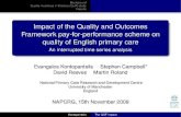 NAPCRG 2009 - Impact of the QOF on quality of English primary care