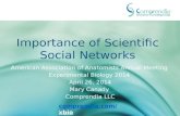 Importance of Scientific Social Networks