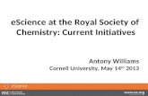 eScience at the Royal Society of Chemistry and our current initiatives