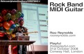 Rock Band MIDI guitar demo at Playful