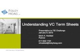 Understanding VC Term Sheets