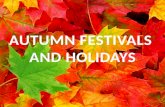 Autumn festivals and holidays