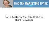 Boost traffic to your site with the right keywords