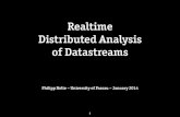 Realtime Distributed Analysis of Datastreams