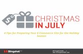 Christmas in-july - 4 Tips for Preparing Your E-Commerce Site for the Holiday Season