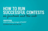 How to run successful contests on Facebook and the Web