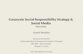 Corporate Social Responsibility Strategy & Social Media #CSRDB