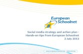 Valentina Garoia - Social media strategy and action plan - Hands-on tips from European Schoolnet