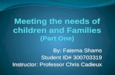 Meeting the needs of children and families PowerPoint