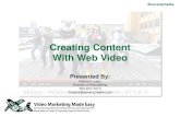 Creating Content With Web Video, an SEMpdx video marketing presentation