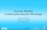 Social media communications strategy by Robin Gurney