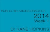 Public Relations Practice 2014: Week 1