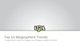 Blog World Presentation  Top 10 Blogosphere Trends