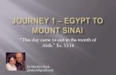 Journey 1 - Egypt to Mount Sinai