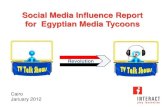 Social Media Influence Report for Egyptian Media Tycoons