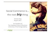 Social Commerce - the next big thing
