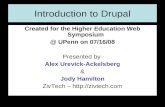 Drupal Presentation @ the Higher Education Web Symposium