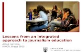 Lessons from integrated approach to journalism education