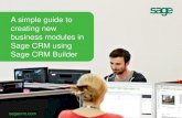 How to create custom business modules in Sage CRM using Sage CRM Builder