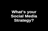 What's your social media strategy