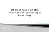 10 best uses of the internet for teaching & learning