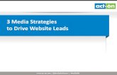 3 Media Strategies to Drive Website Leads