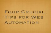 Four Crucial Tips for Automating Your Web Tests