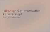 iframe communication in JavaScript