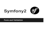 Symfony2. Form and Validation