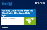 Pushing Data to and from the Cloud with SQL Azure Data Sync -- TechEd NA 2013
