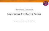 Leveraging Symfony2 Forms