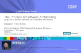The process of software architecting