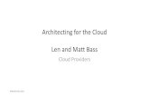 Architecting for the cloud cloud providers