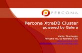 Percona XtraDB Cluster SF Meetup