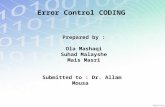 Channel Coding (Error Control Coding)