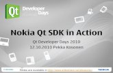 Nokia Qt SDK in action - Qt developer days 2010