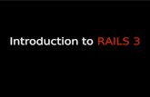 Introduction to Rails 3