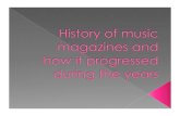History of music magazines and how it progressed