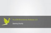 NuoDB Blackbirds Release 2.0 Launch