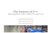 Bjarne Stroustrup - The Essence of C++: With Examples in C++84, C++98, C++11, and C++14