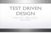 Test Driven Design by Jonas Auken