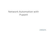 Puppet Camp Boston 2014: Network Automation with Puppet and Arista (Beginner)