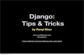 Django tips & tricks