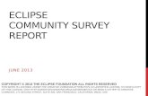 Eclipse Community Survey Report 2013