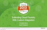 Extending Cloud Foundry with Custom Services and Buildpacks