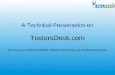Testers Desk Presentation