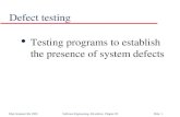 Defect Testing in Software Engineering SE20