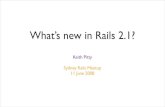 What\'s new in Rails 2.1