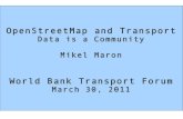 OpenStreetMap and Transport