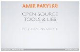 Open source libraries and tools